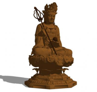 佛雕塑su模型下载_sketchup草图大师SKP模型