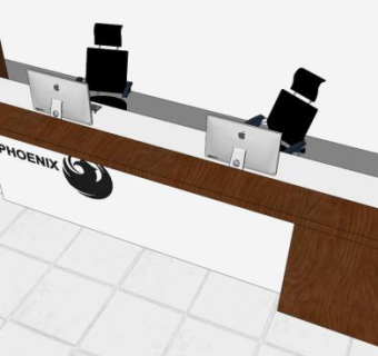 前台柜子su模型下载_sketchup草图大师SKP模型