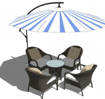 户外伞座su模型下载_sketchup草图大师SKP模型