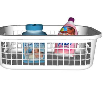 现代商场购物篮SU模型下载_sketchup草图大师SKP模型