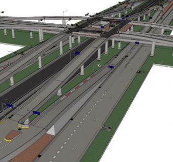高速公路防撞护栏su模型下载_sketchup草图大师SKP模型