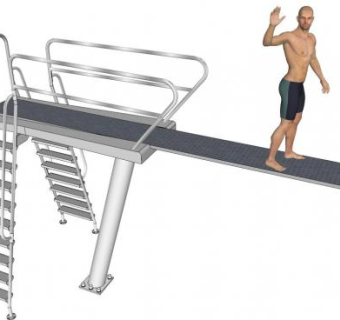 跳水人物su模型下载_sketchup草图大师SKP模型