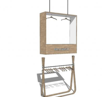 北欧展示架SU模型下载_sketchup草图大师SKP模型