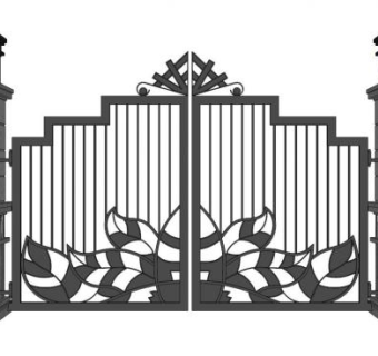 欧式大门柱子su模型下载_sketchup草图大师SKP模型