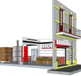 现代摩托罗拉手机专卖店SU模型下载_sketchup草图大师SKP模型