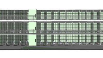 现代监狱牢房SU模型下载_sketchup草图大师SKP模型