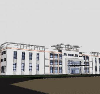 厂房设计SU模型