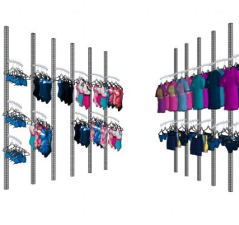 现代展示架SU模型下载_sketchup草图大师SKP模型