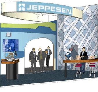 现代科技展厅设计SU模型下载_sketchup草图大师SKP模型