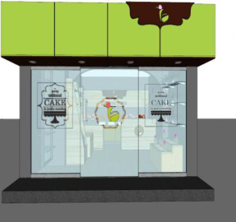 现代花店设计SU模型下载_sketchup草图大师SKP模型