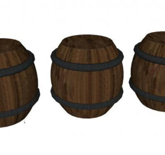 啤酒桶su模型下载_sketchup草图大师SKP模型