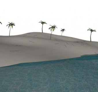 海滩su模型下载_sketchup草图大师SKP模型