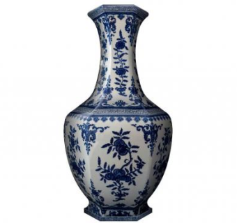 瓷器瓶SU模型下载_sketchup草图大师SKP模型