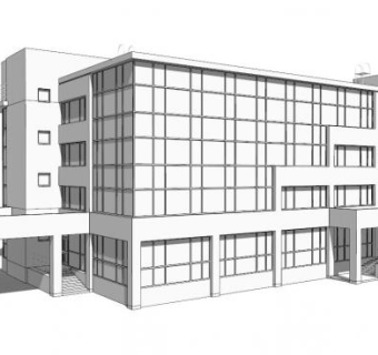 玻璃幕墙窗户su模型下载_sketchup草图大师SKP模型