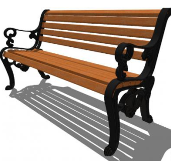 铁艺椅子SU模型下载_sketchup草图大师SKP模型