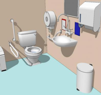 卫生间家具su模型下载_sketchup草图大师SKP模型