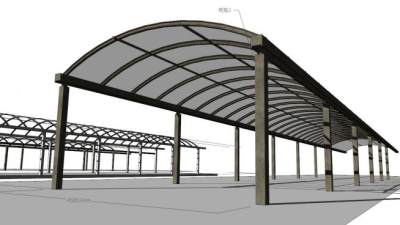 挡雨棚su模型下载_sketchup草图大师SKP模型
