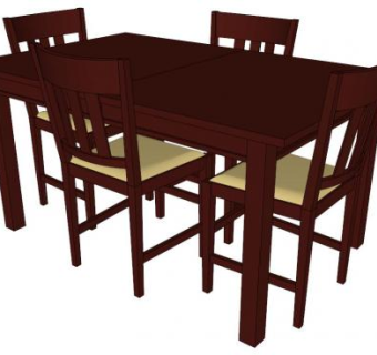 红木材质su模型下载_sketchup草图大师SKP模型