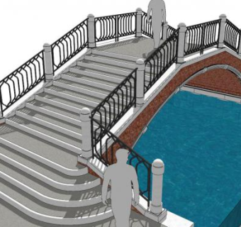 拱桥集合su模型下载_sketchup草图大师SKP模型