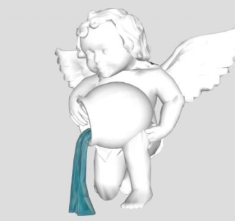 儿童雕像su模型下载_sketchup草图大师SKP模型