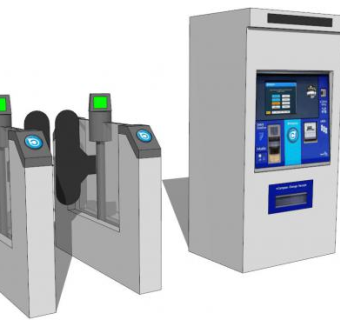 地铁站售票机su模型下载_sketchup草图大师SKP模型