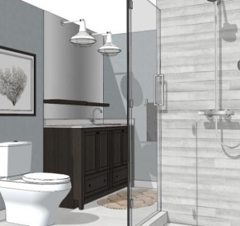 洗手间su模型下载_sketchup草图大师SKP模型