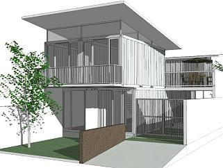 <em>房屋建筑</em>的su模型下载_sketchup草图大师SKP模型