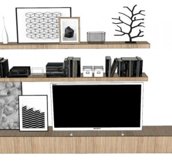 成品摆柜su模型下载_sketchup草图大师SKP模型