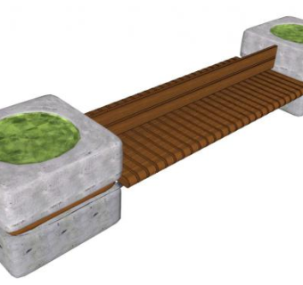 仿古条凳su模型下载_sketchup草图大师SKP模型