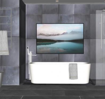 现代风格浴室浴缸SU模型下载_sketchup草图大师SKP模型