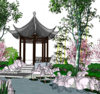 植物配景su模型下载_sketchup草图大师SKP模型