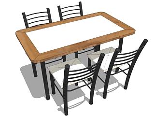 餐厅椅子su模型下载_sketchup草图大师SKP模型