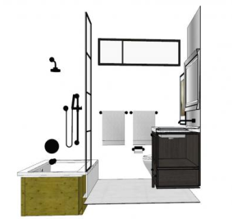 极简卫浴SU模型下载_sketchup草图大师SKP模型