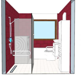 现代红色卫浴SU模型下载_sketchup草图大师SKP模型