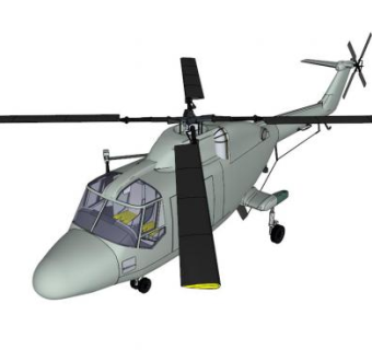 卡通直升机su模型下载_sketchup草图大师SKP模型