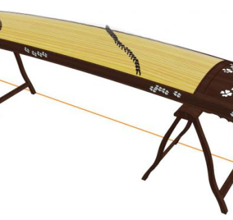 古筝凳子su模型下载_sketchup草图大师SKP模型