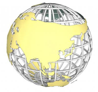不锈钢地球仪su模型下载_sketchup草图大师SKP模型
