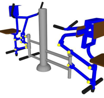健身设备su模型下载_sketchup草图大师SKP模型