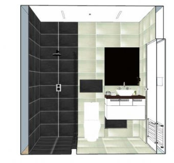 现代时尚卫浴家装SU模型下载_sketchup草图大师SKP模型