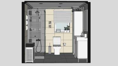 现代浴室家具家装SU模型下载_sketchup草图大师SKP模型