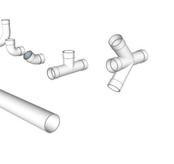 排水管弯头su模型下载_sketchup草图大师SKP模型