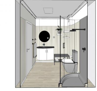 现代禅意卫浴SU模型下载_sketchup草图大师SKP模型