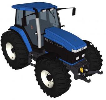 农耕车su模型下载_sketchup草图大师SKP模型