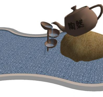 茶雕塑su模型下载_sketchup草图大师SKP模型