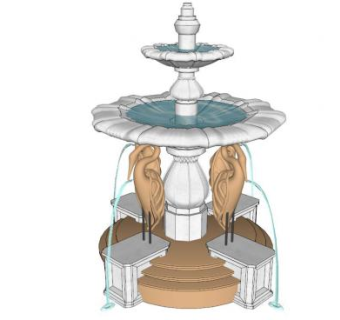动物小品su模型下载_sketchup草图大师SKP模型