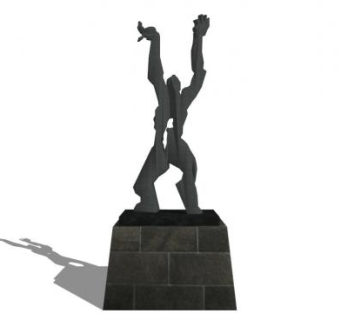 现代工艺雕塑su模型下载_sketchup草图大师SKP模型