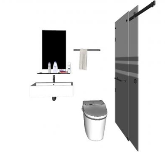 现代浴室家具sketchup模型下载_sketchup草图大师SKP模型