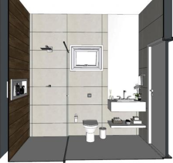 现代卫生间整体家具SU模型下载_sketchup草图大师SKP模型