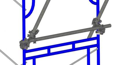 脚手架直角扣件su模型下载_sketchup草图大师SKP模型