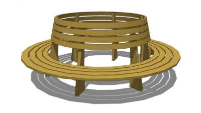室外创意坐凳su模型下载_sketchup草图大师SKP模型